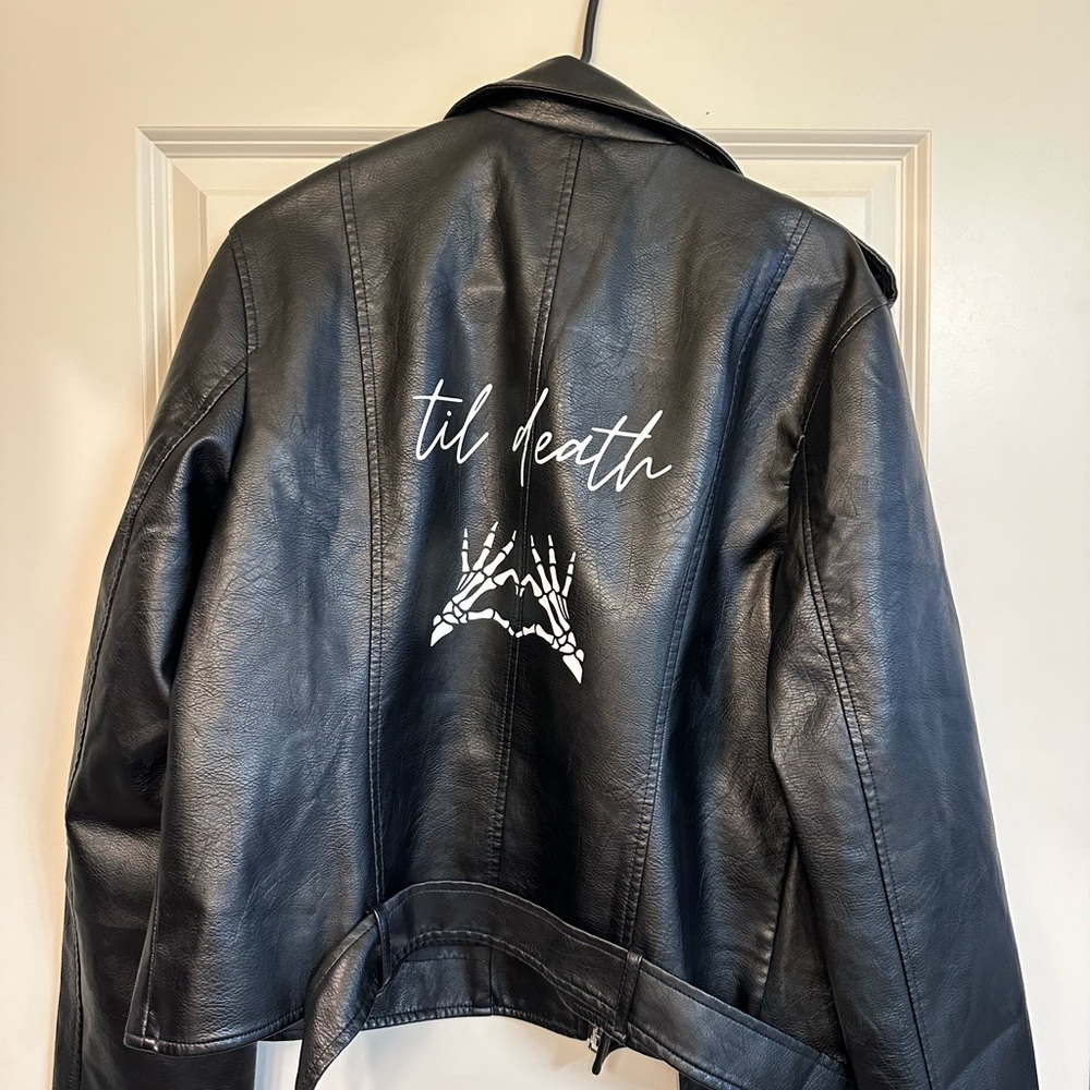 Til Death Faux Leather Jacket